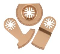 KOMBIUDA 3 pièces Lames Carbure pour Outils Oscillants Lames Semi-circulaires Multifonctions pour Scie et Retrait Coulis Accessoires Portables et Précis pour Usage Professionnel et