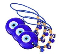 KOMBIUDA 3 Pièces Pendentif Oeil charme des yeux ornement suspendu œil Décor des yeux diaboliques ornements œil accessoires de voiture un verre