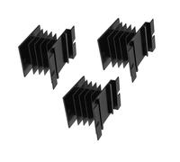 KOMBIUDA 3 Pièces Radiateur de Relais Adaptateur de dissipateur de Chaleur Fourniture de Bricolage Accessoire de Bricolage Alliage d'aluminium Black