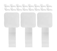 KOMBIUDA 30 Crochets Robustes pour Sèche-Serviettes en Plastique Blanc 6,2 Mm, Installation Facile, Design Moderne, pour Radiateur de Salle de Bain à Domicile