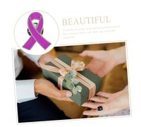 KOMBIUDA 30 pièces Lot de Broches Ruban Anti-violence Alliage de Zinc Épingles Sensibilisation Pratiques pour Famille et Couleur Vive et Résistante
