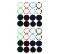 KOMBIUDA 32 Pièces Embouts de Rechange Silicone pour Joysticks de Jeu Antidérapants avec Couvre-joysticks Phosphorescents Compatibles avec Manettes de Console Switch