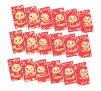 KOMBIUDA 36 Pièces Enveloppes Rouges Chinoises Traditionnelles pour An Pochettes à Papier avec Motifs Cartoons pour Fête Du Printemps Décoration Du An Chinois