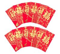 KOMBIUDA 36 Pièces Luck Money Bags With Auspicious Chinese Characters For Year Gift Traditional Paper Envelopes Set For Festival Celebration