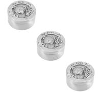 KOMBIUDA 3pièces Boîte à Souvenir Pour Cheveux De Fœtus Coffret Mémorial Pour Design Amusant Et Pratique Pour Conserver Les Cheveux Créer Des Souvenirs Inoubliables