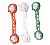 KOMBIUDA 3pièces De Sécurité Pour Garçon Fille Verrous De Tiroir Anti-pincement Loquets De Sécurité Pour Garçon Fille Armoire Lot De Rouge Vert Blanc