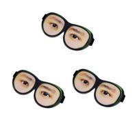 KOMBIUDA 3pièces Masque De Sommeil Stereoscopique Avec Motif Humoristique Pour Maison La Fatigue Oculaire Et Améliore La Qualité Sommeil