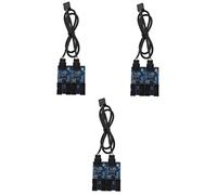 KOMBIUDA 3pièces USB Hub Adaptateur Broches Extension pour Carte Mère des Interférences Fixation Adhésive pour Pc Et Ssd RGB