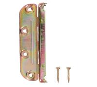 KOMBIUDA 4 ensembles Lot de Supports Rail Lit sans Mortaise avec Vis Fixations Robustes pour Cadre Lit Bois Connecteurs Invisibles pour Tête et Pied Kit Complet