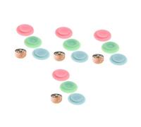 KOMBIUDA 4 Ensembles Ventouse Plate Double Face Pour Bouteille Bols Décoratifs Avec Couvercles Distributeur De Serviettes En Papier Argenterie Ornement De Bouteille De Vin 3 pièces * 4