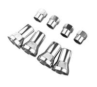 KOMBIUDA 4 Jeux de Bouchons de Valve de Pneu Protection Corrosion et Variations de Température en Alliage D'aluminium avec Joint Interne, Compatibles TPMS pour Voitures Américaines