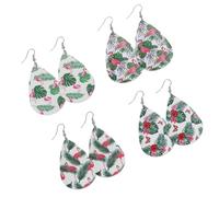 KOMBIUDA 4 paires Boucles Oreilles Femmes Flamant et Style Créatif Bijoux pour Fête et Usage Quotidien