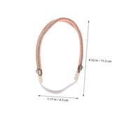 KOMBIUDA 4 Paires Straps Élastiques à pour Talons Bandes Amovibles Dérapantes avec Perles pour Chaussures Lâches Ajustables pour Sandales et Mules Femme