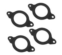 KOMBIUDA 4 Pièces Bagues D'adaptation pour Haut-parleurs de Voiture 4,9x3 | Plastique Noir, Montage Avant Porte, Stabilité Accrue, des Vibrations et Distorsions, Finition Discrète