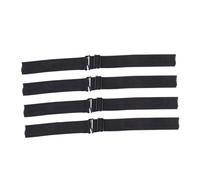 KOMBIUDA 4 pièces Bande Élastique Réglable pour Perruque Polyester Noir Bonnet de Fixation Confortable et Maintien Sûr pour Femmes Protection Du et Soutien Pousse Naturelle