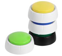 KOMBIUDA 4 pièces Boutons de Communication pour Chiens Boutons Parlants Résistants à Usure pour Chiots Accessoires Enregistrement Vocal pour Dressage et Interaction Couleur Aléatoire