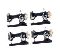 KOMBIUDA 4 pièces Broche Femme Alliage Vintage Machine à Coudre avec Pierre Brillante Épingle Chic pour Fête Banquet et Quotidien Accessoire Original 4pcs/Set