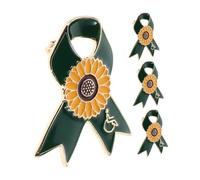 KOMBIUDA 4 Pièces Broches Ruban pour Sensibilisation Au Handicap Épingles de Légères pour Événements Caritatifs et Activités de Bénévolat