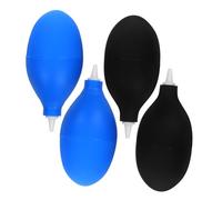 KOMBIUDA 4 Pièces Caméra nettoyage en cuir dépoussiérage de l'appareil d'objectif soufflant ampoule soufflante souffleur d'air manuel souffleur de suie pompe à de silice