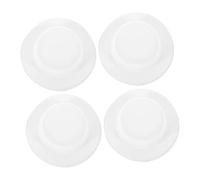 KOMBIUDA 4 Pièces Chapeaux Miniatures pour Poupées DIY Décorations Élégantes Tissu Blanc Accessoires pour Vêtements et Ornements de Poupée