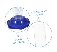 KOMBIUDA 4 Pièces Cylindre Gradué Verre Outil de Mesure Transparent avec Base Stable Résistance Chimique pour Laboratoire et Usage Scientifique