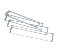 KOMBIUDA 4 Pièces Distributeur Automatique de Boissons Système de Poussée pour Étagère de Boissons Organiseur Coulissant pour Supermarché Commercial Support Métallique Gestion des Stocks