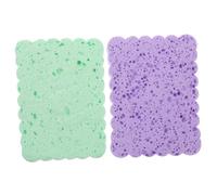 KOMBIUDA 4 Pièces Éponge de Nettoyage Visage Éponge Exfoliante Multifonctionnelle pour Démaquillage Réutilisable Pva avec Excellente Absorption Eau