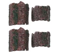 KOMBIUDA 4 Pièces Grotte De Reptiles Décoration Caverne pour Reptile Refuge Lézard Grotte De Cachette De PVC