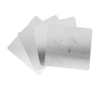 KOMBIUDA 4 Pièces Plaques de Renfort Acier Inoxydable pour Réparation de Serrure de Porte Kit Renfort Entrée pour Portes Bois et Métal Sécurisation Renforcée des Points Faibles