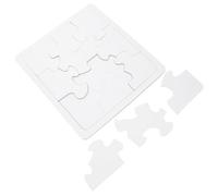 KOMBIUDA 4 pièces Puzzle à Peindre DIY pour Garçon Fille Puzzle Vierges Papier avec Bords Arrondis Matériel de Bricolage pour Activités Artistiques et Fêtes