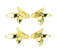 KOMBIUDA 4 pièces Rehausseurs de Siège Toilette Acrylique Doré Outil Levage Abattant Toilette Accessoire Salle de Bain et Multifonction pour Wc Adulte