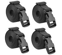 KOMBIUDA 4 pièces Sangles Élastiques Bungee avec Boucles Rapides Sangles Nylon Résistantes pour Bagages Coffre et Fixation Toit Usage Multiple Intérieur et Extérieur
