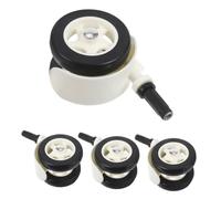 KOMBIUDA 4 Pièces Stroller Front Wheels Silent Swivel Stem Caster Replacement Wear-resistant Wheels For Stroller Walker Trolley