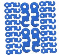 KOMBIUDA 40 pièces Tendeur Camping Aluminium Accessoires Tentes et Ajusteur de Cordes pour Haubanage Maintien Sécurisé pour Randonnée Escalade et Camping Plein Air