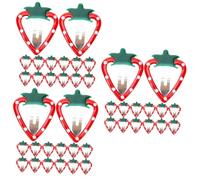 KOMBIUDA 45pièces Clips à Cheveux Forme De Fraise Pour Accessoires De Coiffure Pour Épingles Colorées Et Attrayantes Pour Styles Uniques