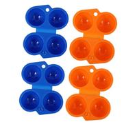 KOMBIUDA 4pièces Boîte à Œufs Portable Pour Camping Et Barbecue Étui De Rangement Pour Œufs Ensemble Pratique De Transport Extérieur