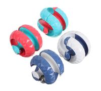 KOMBIUDA 4pièces Jouet Anti-Stress Rotatif Sphère Sensorielle Portable avec Billes Roulantes pour Garçon Fille Et Adultes Puzzle Interactif Bureau Voyage Et Maison