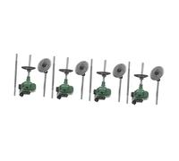 KOMBIUDA 4pièces Mini Tondeuse à Gazon Miniature Pour Décoration De Maison De Poupée Modèle Détails Pour Aménagement De Scène Et Décor Paysage