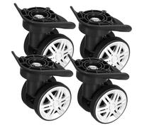 KOMBIUDA 4pièces roulettes Pivotantes pour Valise Lot de Roues de Rechange Résistantes à Usure pour Réparation et Maintenance des Bagages et Trolleys