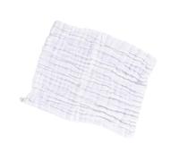 KOMBIUDA 4pièces Serviettes Coton Muslin Pour Bavoirs Lingettes Et Débarbouillettes Et Absorbantes Blanc