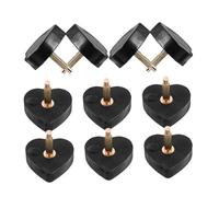 KOMBIUDA 5 paires Embouts Talons Hauts Cœur Embouts de Réparation pour Talons Aiguilles Épingles de Remplacement pour Chaussures Confort et Stabilité Facile à Installer