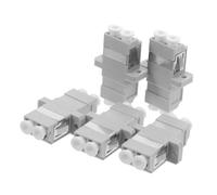 KOMBIUDA 5 pièces Adaptateur Fibre Optique LC Duplex Connecteur Câble Fibre Gris Coupleur à Fixation par Bride pour Installation Facile Compatible Connecteur Simplex Stable pour Réseaux