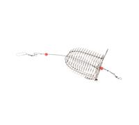 KOMBIUDA 5 pièces Cage à Appâts Acier Inoxydable Piège à Poisson Boîte à Appâts avec Couvercle à Ressort Panier de et Portable pour Attraper Écrevisses Éperlans et Anguilles