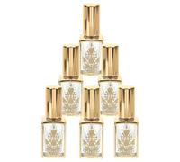 KOMBIUDA 5 Pièces Flacon de Parfum Vide Vintage 10ml en Verre Rechargeable | Or, Réutilisable, pour Aftershave et Cologne, Décoration de Bibliothèque ou Paquet de Sport