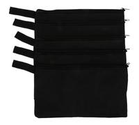 KOMBIUDA 5 Pièces Lot Outils Étanches Oxford Pochettes Robustes avec Fermeture Éclair pour Rangement et Transport Portable