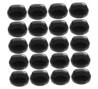 KOMBIUDA 50 Boutons de Commande pour Cuisinière à Gaz Noirs en Plastique Léger, Remplacement pour Gazinière, Maison Restaurant