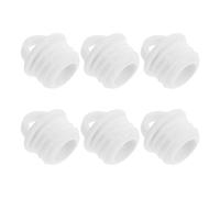 KOMBIUDA 6 Bouchons de Vidange en Caoutchouc Blanc Accessoires D'étanchéité Robustes 6 Pièces pour Contrôle du Débit et Nettoyage pour Seaux à Serpillière