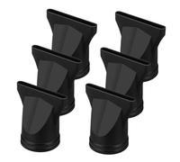 KOMBIUDA 6 pièces Accessoires Sèche-cheveux Diffuseur Noir Plastique Embout Concentrateur pour Coiffage Précis et Séchage Rapide Types de Cheveux