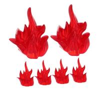 KOMBIUDA 6 Pièces Figurines Action Effets pour Garçon Fille Blocs de Construction Créatifs et Accessoires de Décoration de Feu pour Jeu Imaginatif et Halloween