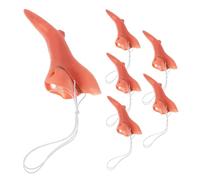 KOMBIUDA 6 pièces Nez de Faux Accessoires Halloween pour Costume Soirée Nez Long pour Jeu de Rôle et Décoration Effrayante